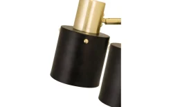 Läslampor<Globen Lighting Clark Vägglampa 2L 36cm Svart/Borstad Mässing