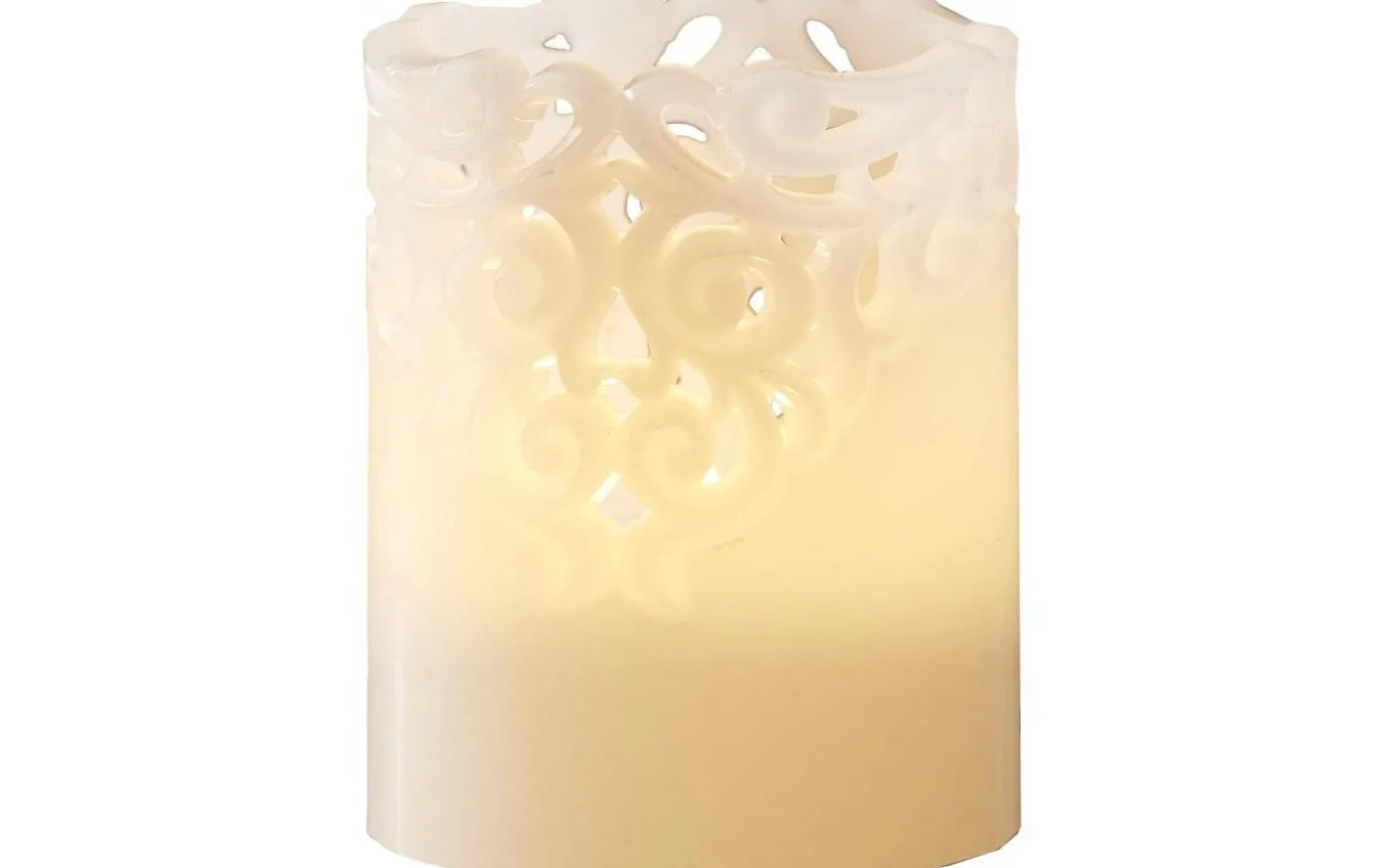 Clary Batteridrivet Blockljus 10cm Vit