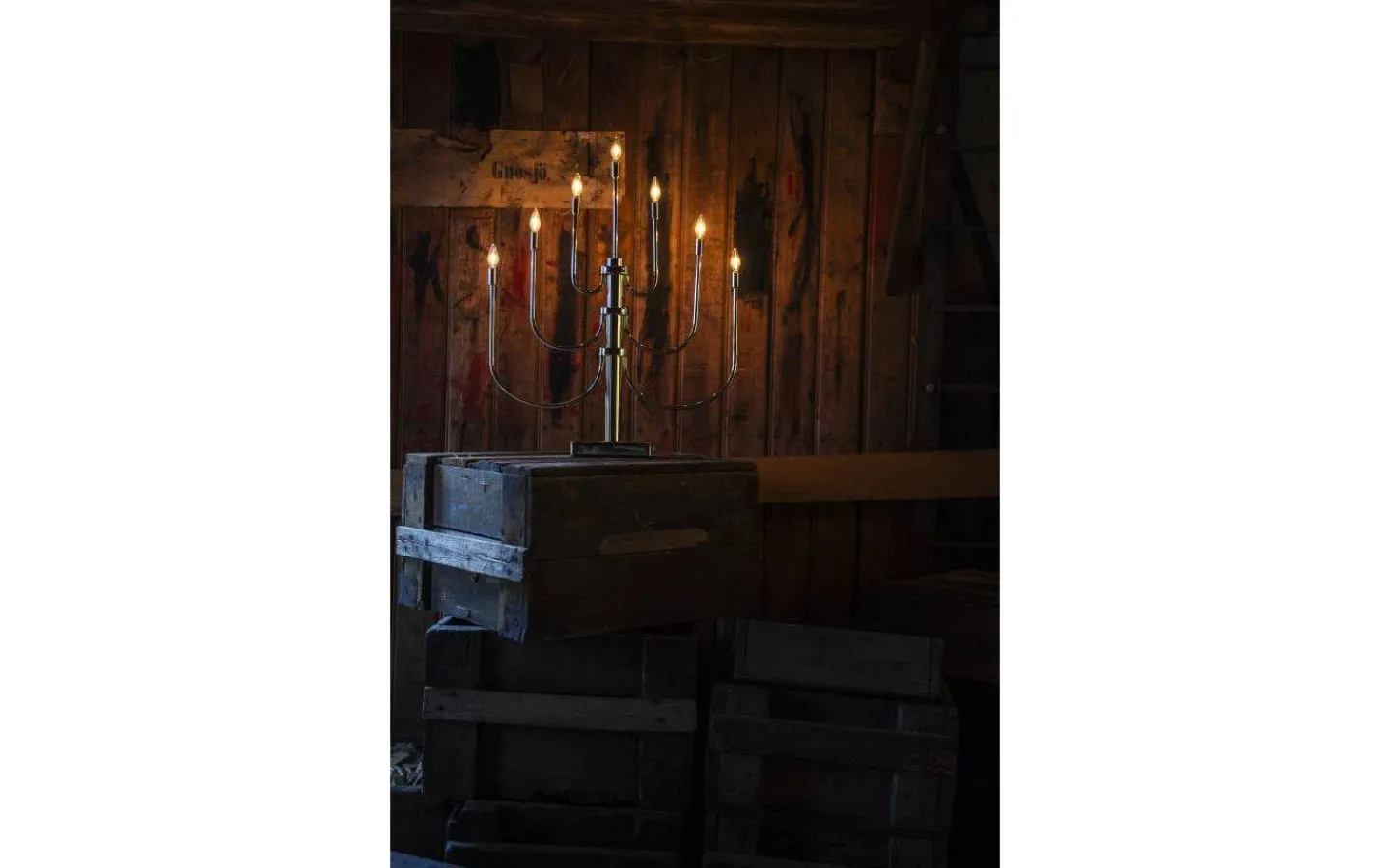 Visa Alla Adventsljusstakar|Adventsljusstakar 31-60 Cm<Konstsmide Classic Adventsljusstake 55cm Mässing