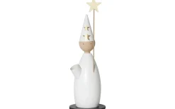 Classic Adventsljusstake Stjärngosse 33cm Vit