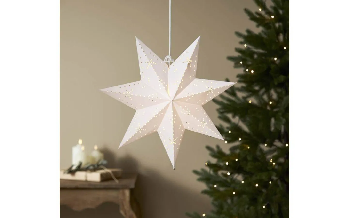 Star Trading Classic Julstjärna Vit 45cm Papp* Visa Alla Julstjärnor