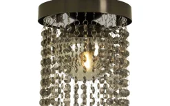 Badrum|Badrumslampor Tak<Aneta Claudia Plafond 20cm Svartkrom/Rök IP23