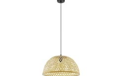 Claverdon Taklampa 50cm Svart/Natur