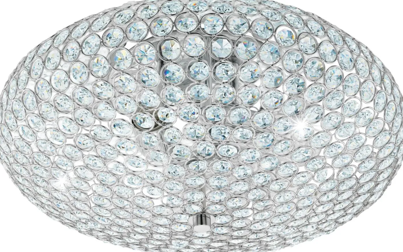 Clemente Kristallplafond 45cm Krom