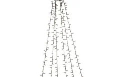 Cluster Julgransslinga LED 2,4m Frost Amber, Timerfunktion IP44