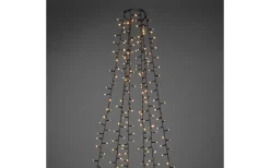 Cluster Julgransslinga LED 2,4m Frost Amber, Timerfunktion IP44