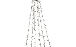 Julgransbelysning<Konstsmide Cluster Julgransslinga LED 4m Frost Amber, Timerfunktion IP44