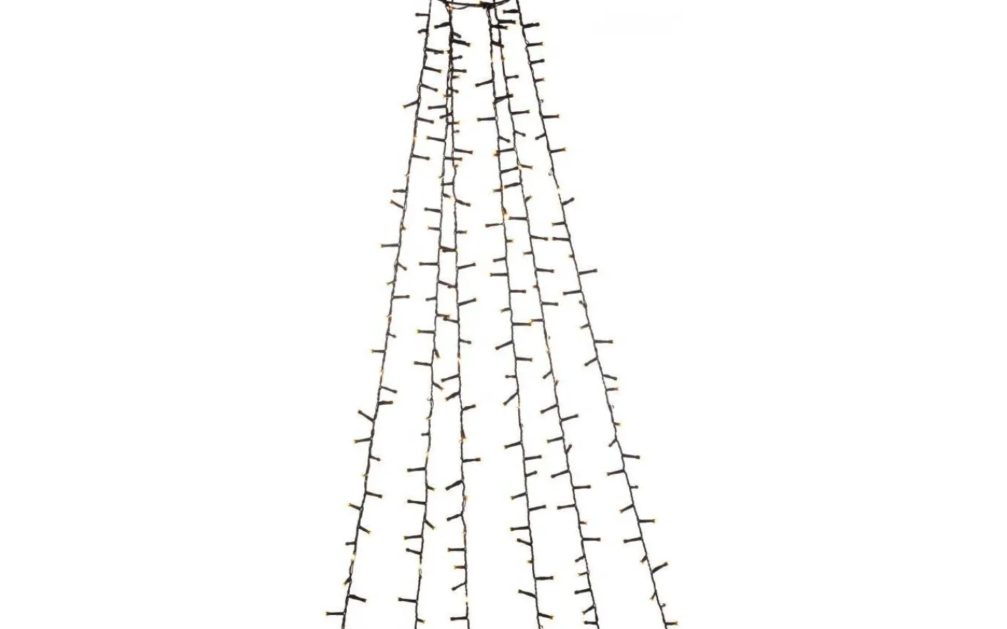 Julgransbelysning<Konstsmide Cluster Julgransslinga LED 4m Frost Amber, Timerfunktion IP44