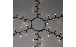 Julgransbelysning<Konstsmide Cluster Julgransslinga LED 4m Frost Amber, Timerfunktion IP44