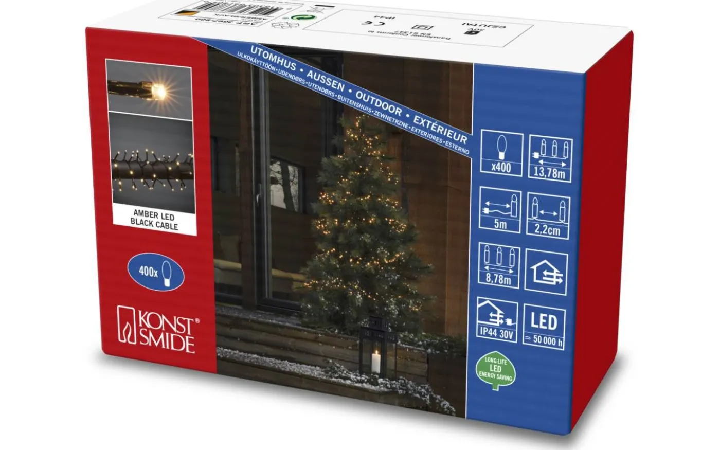 Clusterslinga 8,78 Amber IP44