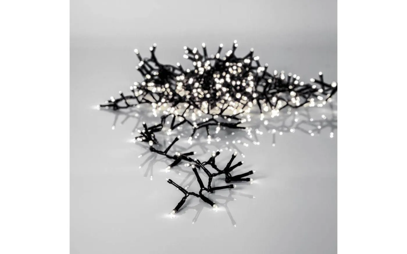 Clusterslinga Crispy Ice White 24m 1200LED IP44