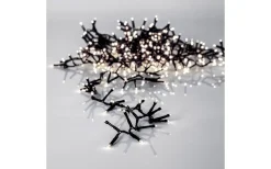 Crispy Ice White Ljusslingor (3000K)<Star Trading Clusterslinga Crispy Ice White 10,8m 540LED IP44