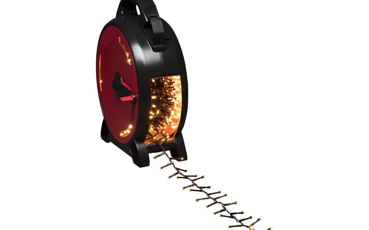 Clusterslinga LED med Sladdvinda 21,98m Amber IP44