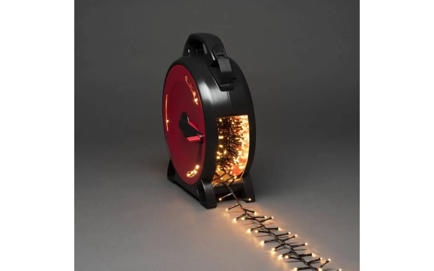 Clusterslinga LED med Sladdvinda 21,98m Amber IP44