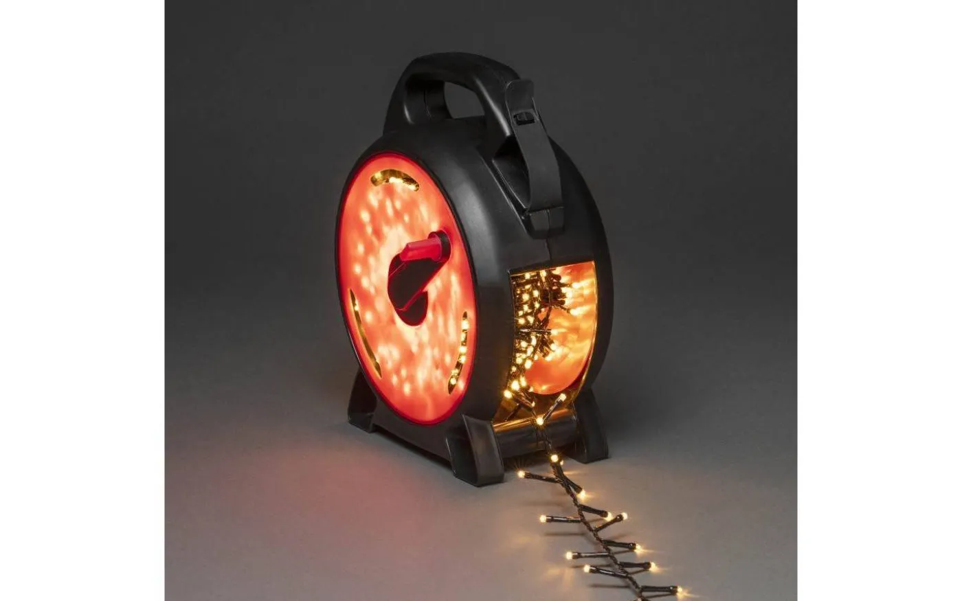 Clusterslinga LED med Sladdvinda 8,8m Amber IP44