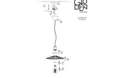 Cobbler Fönsterlampa 25cm Brun