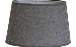 Hallbergs Cobbler Lampskärm Oval Ø20cm Grå* Ovala Lampskärmar