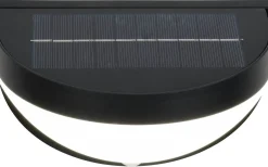 Cobre hybrid solcellsdriven Vägglampa LED mattsvart uppladdningsbar rörelse- och skymningssensor 4000K IP44