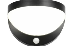 Cobre hybrid solcellsdriven Vägglampa LED mattsvart uppladdningsbar rörelse- och skymningssensor 4000K IP44