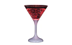 Plastglas<Unison Cocktailglas LED Röd
