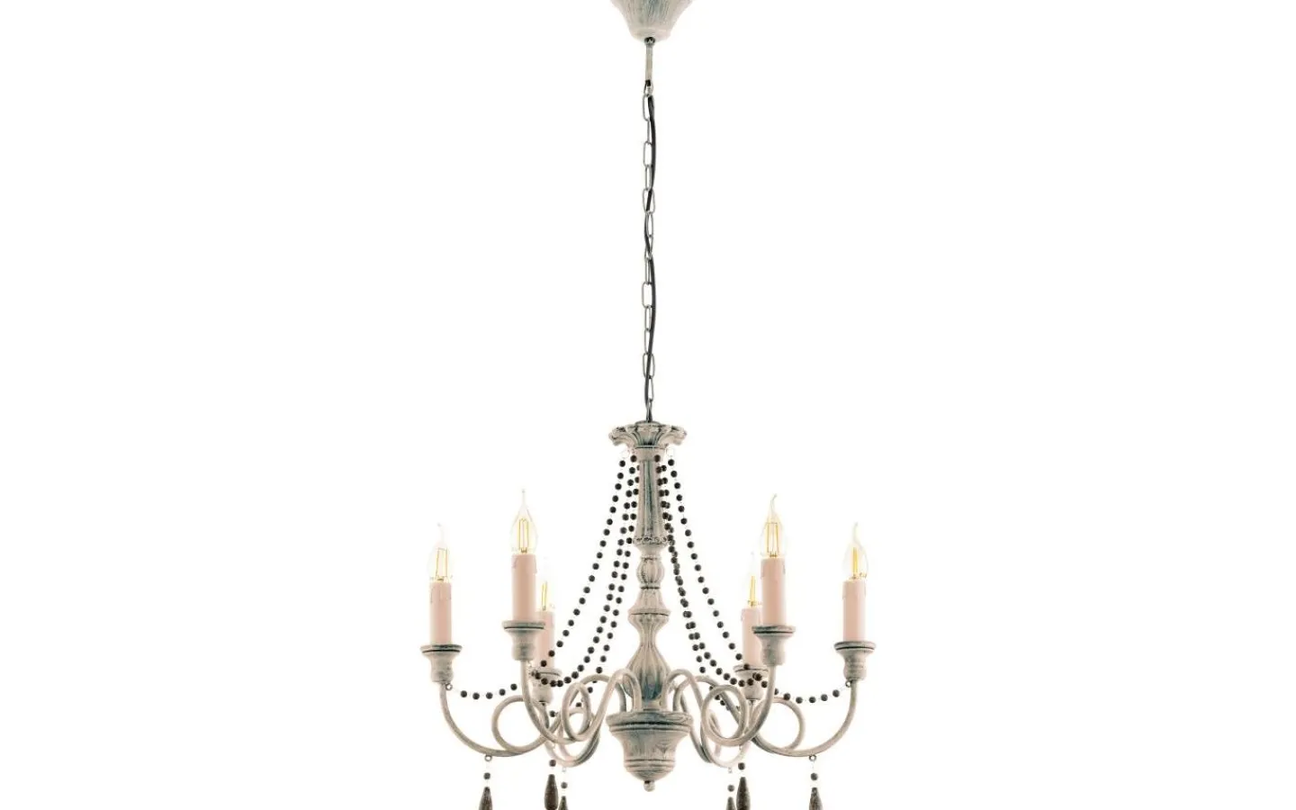 Eglo Colchester Takkrona 58cm Taupe* Kristallkronor|Stora Taklampor Ø50-69 Cm