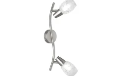 Takspot Med 2 Lampor<Reality Colmar Spotlight 2-delad E14 borstad stål