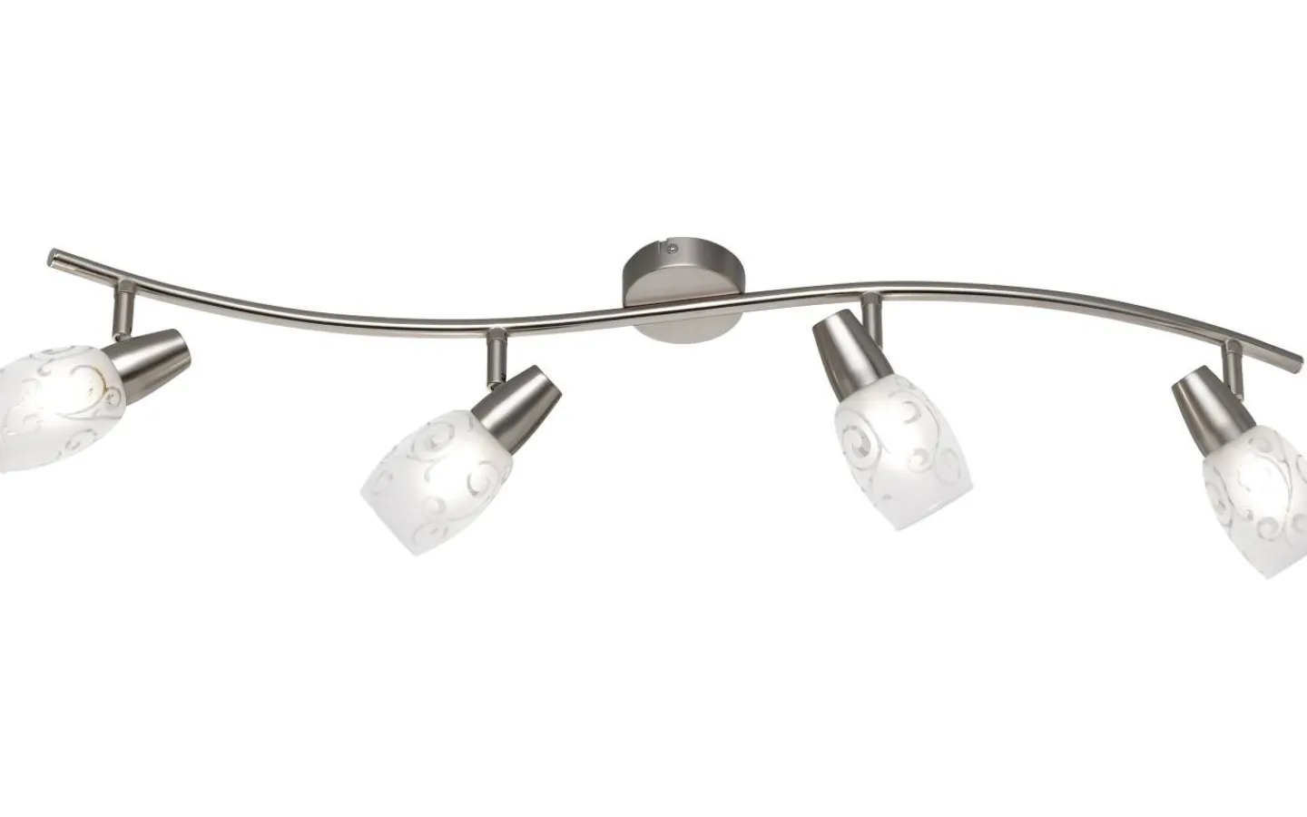 Reality Colmar Spotlight 4-delad E14 borstad stål* Avlånga Takspotlights|Takspot Med Minst 4 Lampor