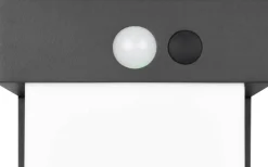 Solcellslampor Stig & Mark|Visa Alla Solcellslampor<Reality Colombo hybrid solcellslampa 50cm mattsvart, sensor 4000K IP44