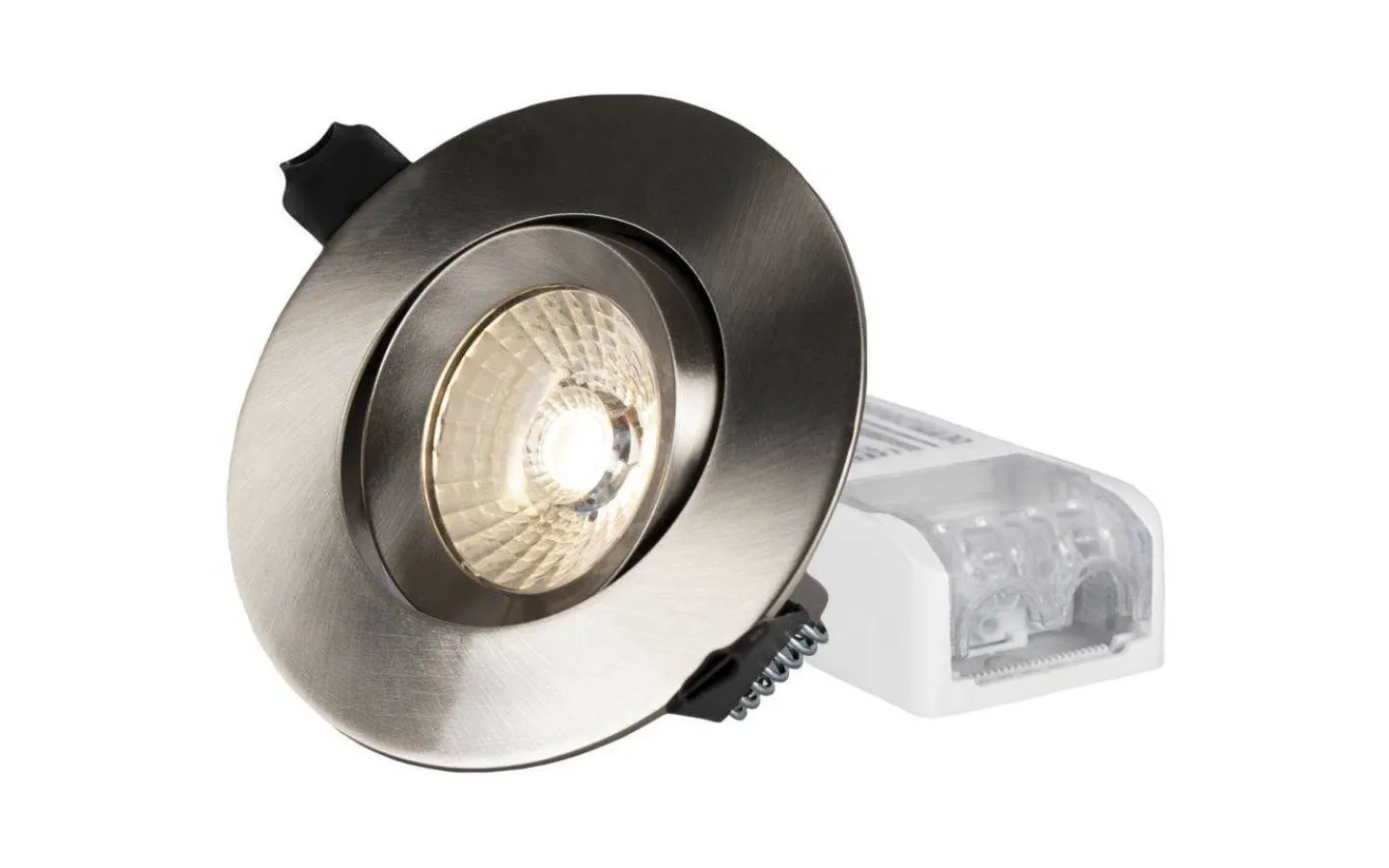 Hidealite Comfort G3 Tilt Borstad Stål Dim to Warm 7,5W IP44* 230V Led Spotlights