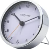 Bordsklockor<NeXtime Company Alarm Alarmklocka Ø9cm Vit/Metall