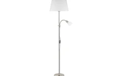 Eglo Conesa Golvlampa 170cm Nickel/Vit* Golvläslampor