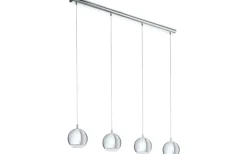 Conessa Taklampa 101cm GU10 LED 3000K 4x3W Krom