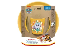 Koziol Connect Paw Patrol Barnservis 3 delar Tallrik/Skål/Mugg Gul*Barn Barnserviser|Tallrikar & Skålar