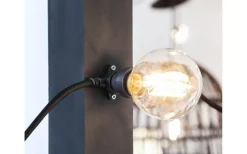 Star Trading Connecta Partyslinga 10xB22 7,35m Svart IP44* Partyslingor Utomhus 230V|Partyslingor Utomhus 230V