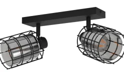 Eglo Consaca Takspotlight 34cm 2L Svart* Avlånga Takspotlights|Takspot Med 2 Lampor