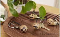 Trädekorationer<Spring Copenhagen Cool Emoji Nyckelring Ø3cm Ek