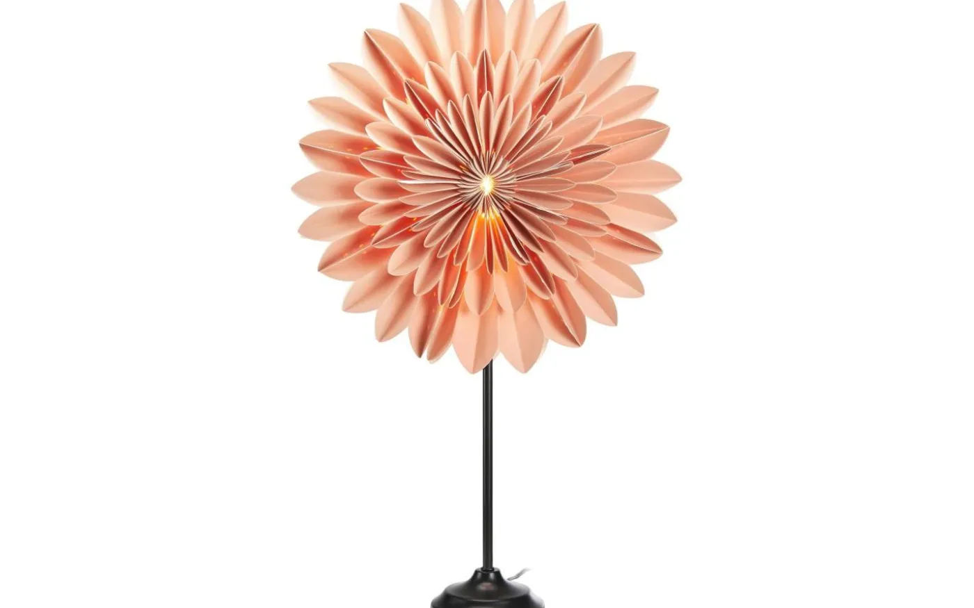 Cornelia Lampfot till julstjärnor 51cm Svart