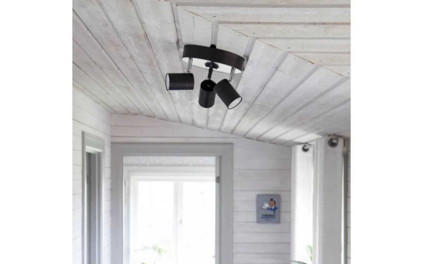 Correct Takspotlight 20cm 3L Svart