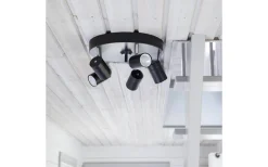 Hall & Trappa|Runda Takspotlights<By Rydens Correct Takspotlight 30cm 5L Svart