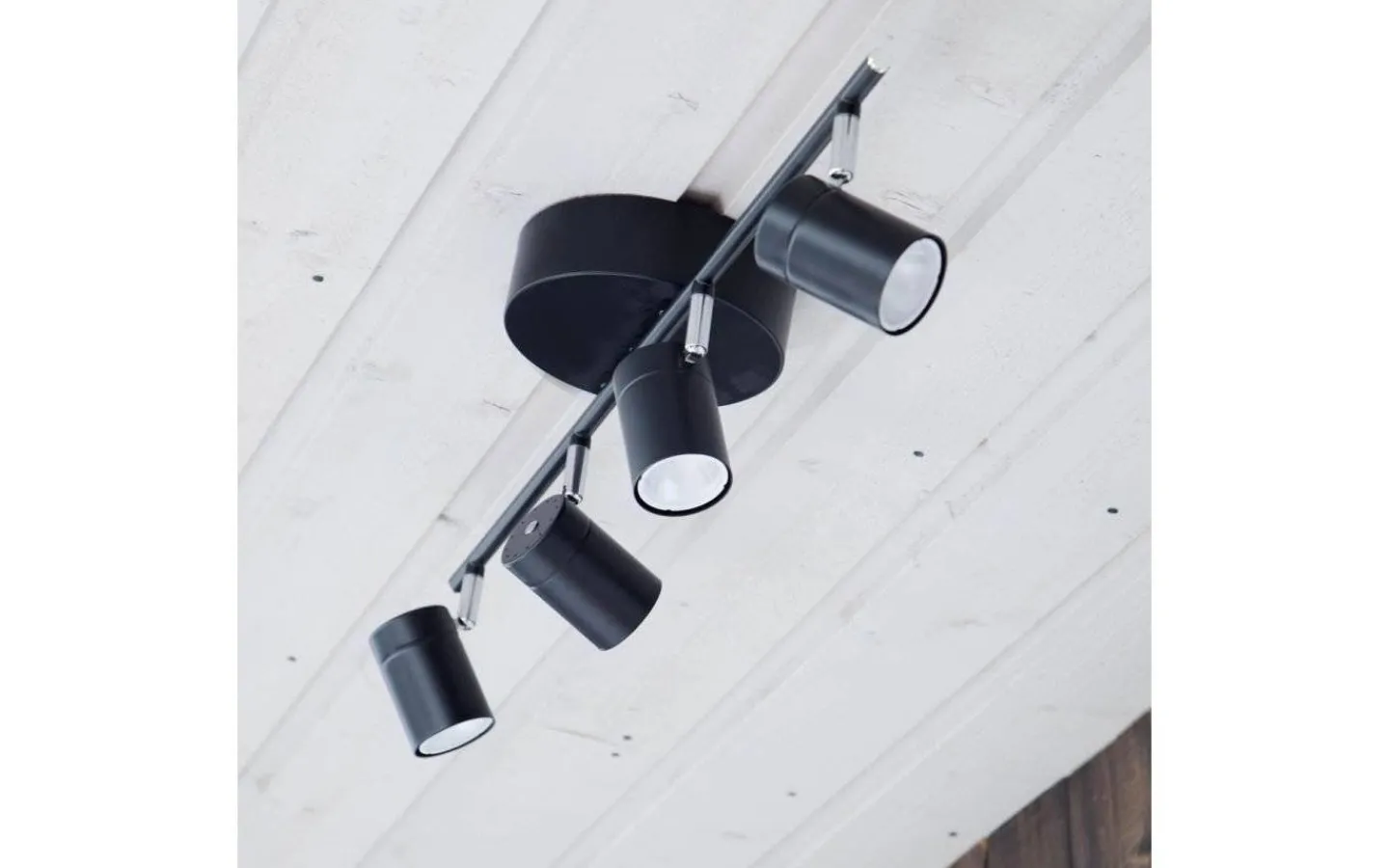 Hall & Trappa|Avlånga Takspotlights<By Rydens Correct Takspotlight 83cm 4xGU10 Svart matt