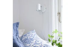 Sovrum|Läslampor<By Rydens Correct Vägglampa Vit