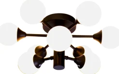 Plafonder<Aneta Cosmos Plafond 46cm Svart/Vit IP44