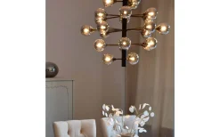 Vardagsrum|Kök & Matplats<Aneta Cosmos Taklampa 69cm 24L Svart/Rök