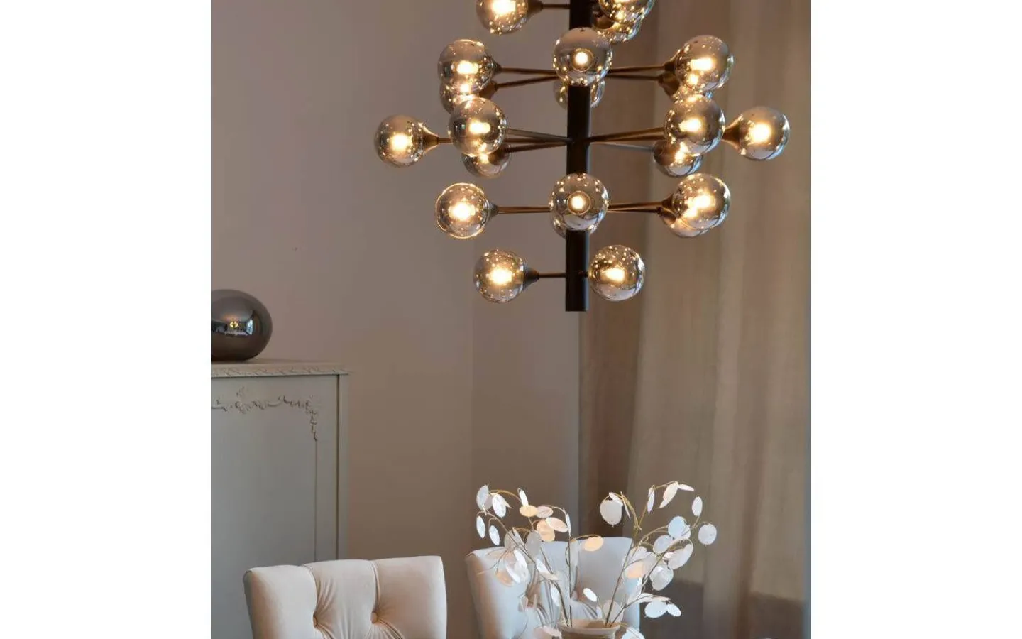 Vardagsrum|Kök & Matplats<Aneta Cosmos Taklampa 69cm 24L Svart/Rök