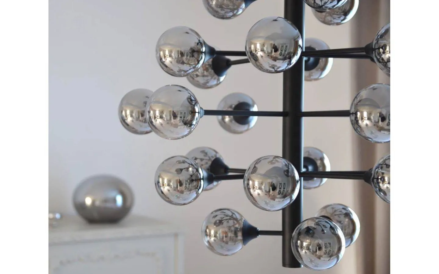 Vardagsrum|Kök & Matplats<Aneta Cosmos Taklampa 69cm 24L Svart/Rök