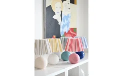 Hallbergs Costa Nova Plisserad Lampskärm Ø21cm Soft Petrol* Plisserade Lampskärmar