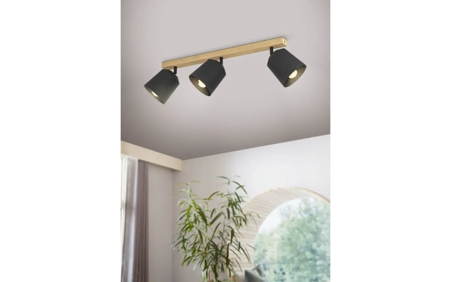 Eglo Cotorro Takspotlight 84cm Brun* Avlånga Takspotlights|Takspot Med 3 Lampor