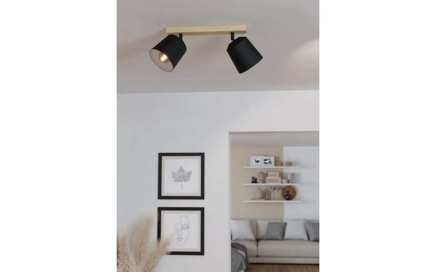 Eglo Cotorro Takspotlight 54cm Brun* Avlånga Takspotlights|Takspot Med 2 Lampor