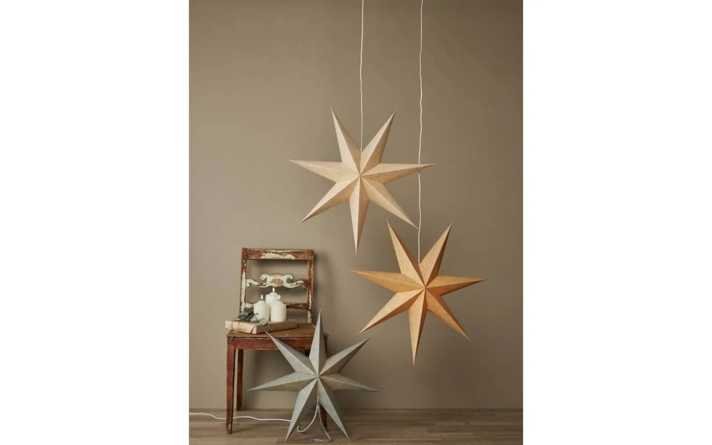 Cotton Julstjärna 60cm Grön