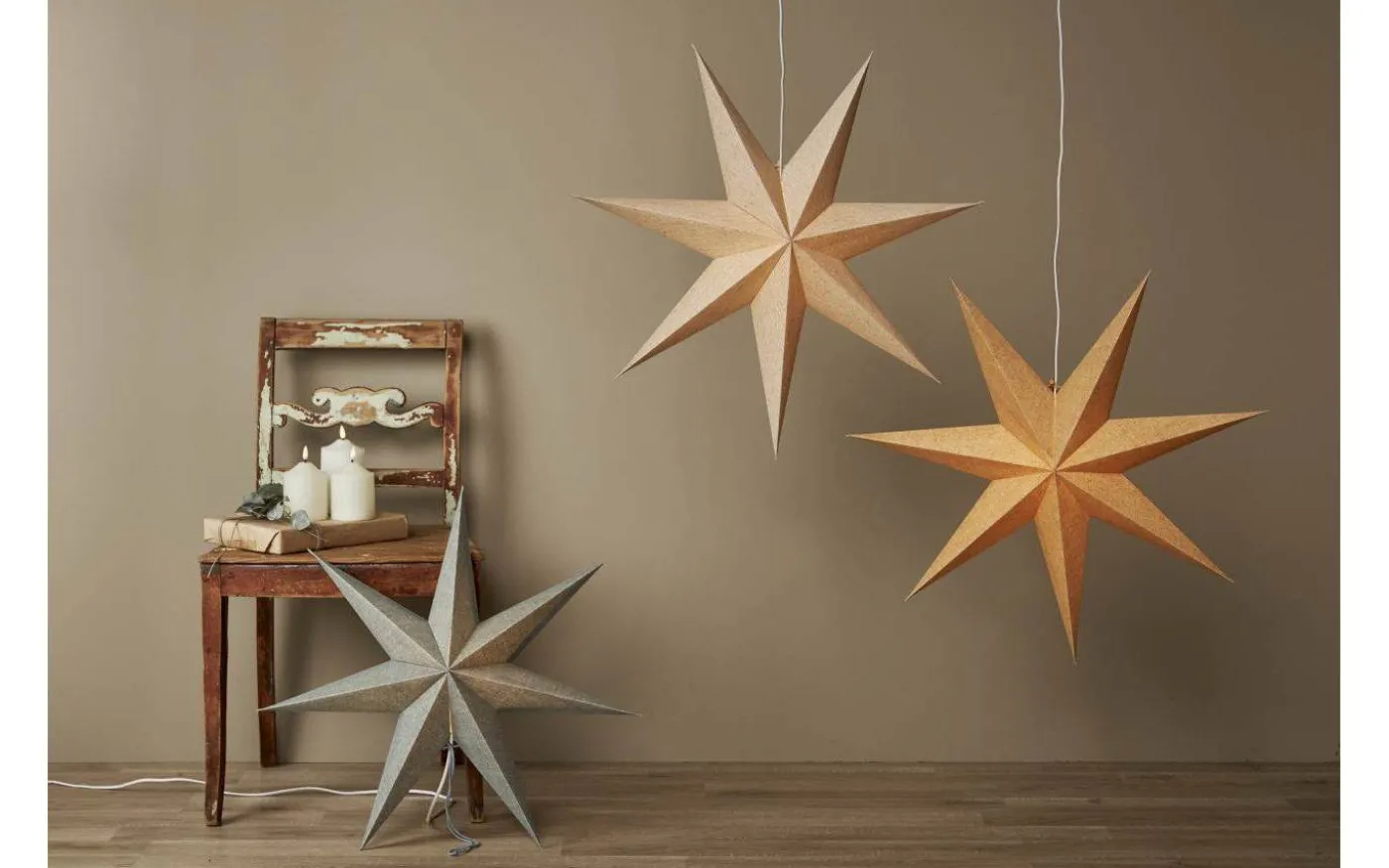 Cotton Julstjärna 60cm Grön